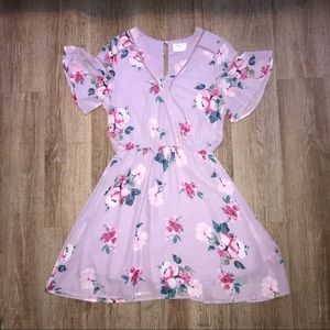 Sienna Sky Lavender Flower Dress